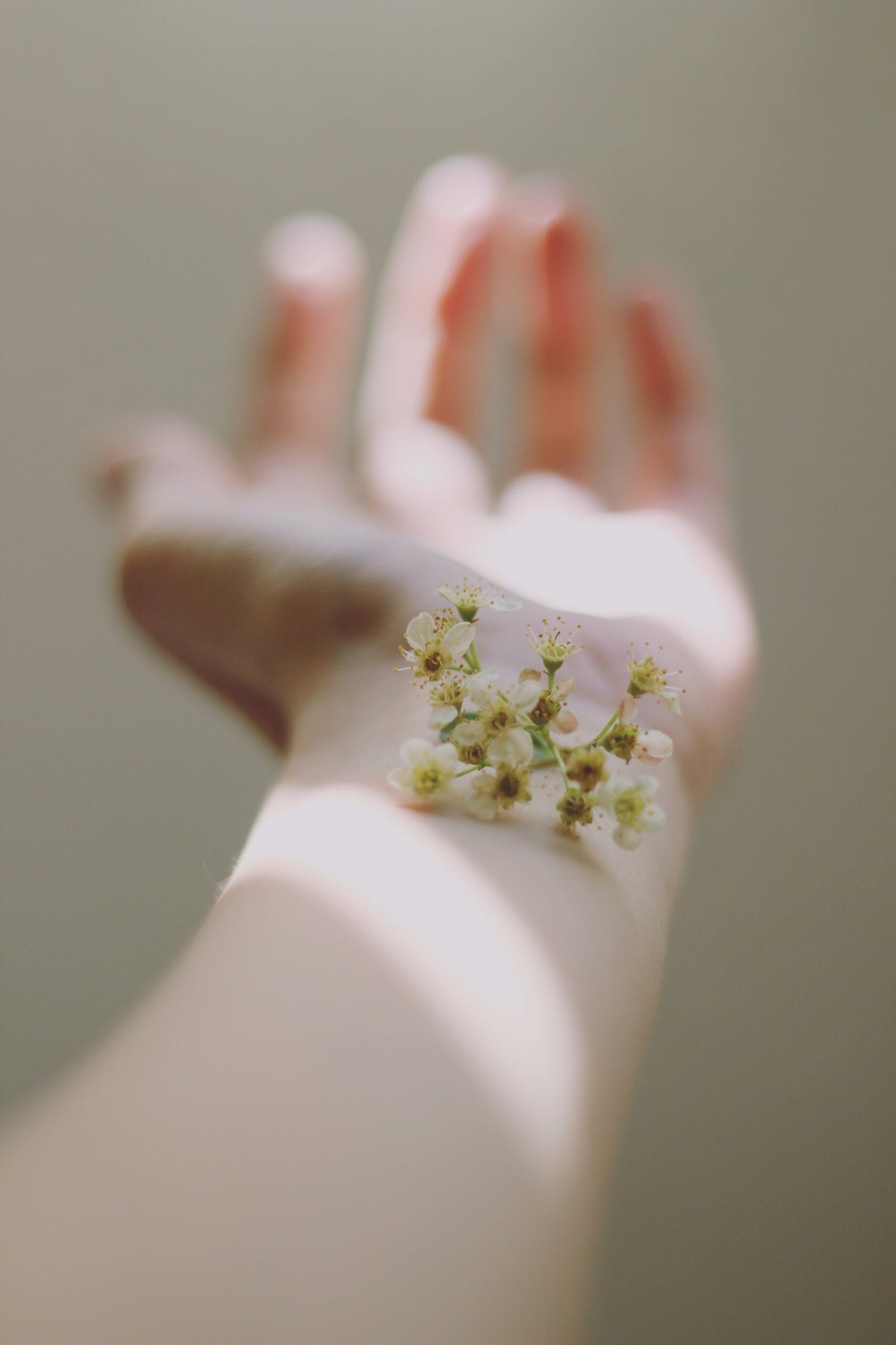 Clear, radiant skin beside a delicate flower, showcasing the benefits of micro-needling for improved complexion and skin texture.