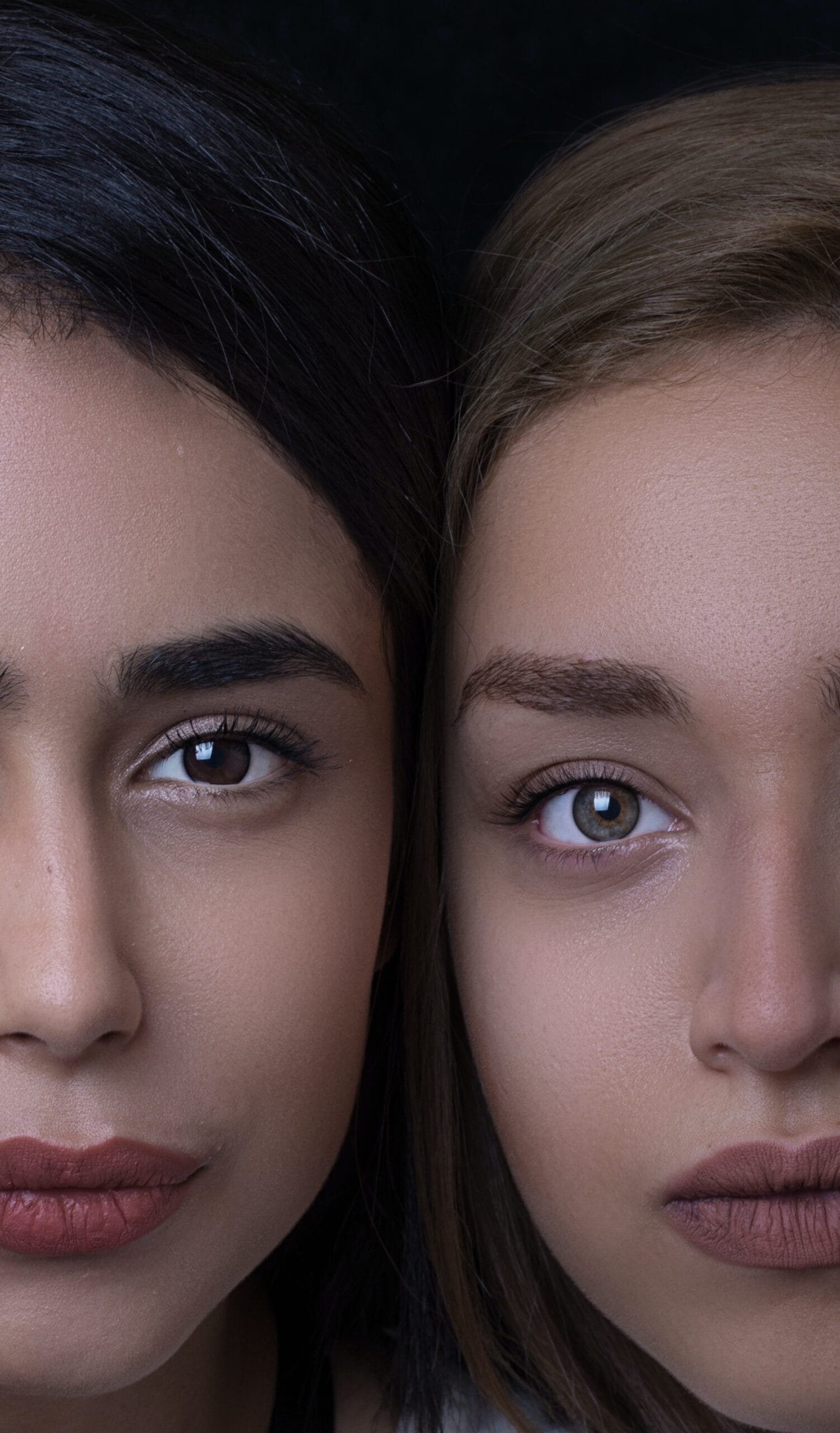 Two faces with clear, smooth skin, representing the rejuvenating effects of Botox treatment for a youthful appearance