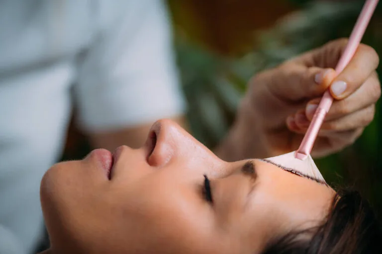 Chemical Peel Face Skincare Treatment with expert.